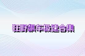 狂野飙车极速合集