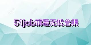 51job前程无忧合集