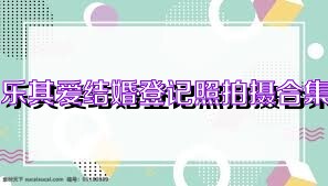 乐其爱结婚登记照拍摄合集